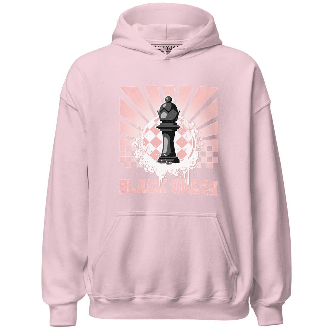 Low Legend Pink 11s Hoodie Match Black Queen Collection - NastyJamz