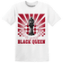 Retro Red Taxi 12s T Shirt Match Black Queen Collection - NastyJamz