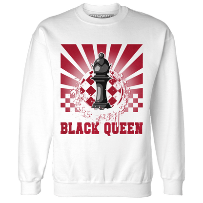 Retro Red Taxi 12s Sweatshirt Match Black Queen Collection - NastyJamz
