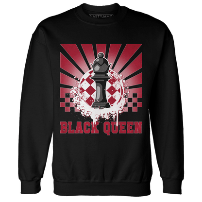 Retro Red Taxi 12s Sweatshirt Match Black Queen Collection - NastyJamz