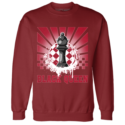 Retro Red Taxi 12s Sweatshirt Match Black Queen Collection - NastyJamz
