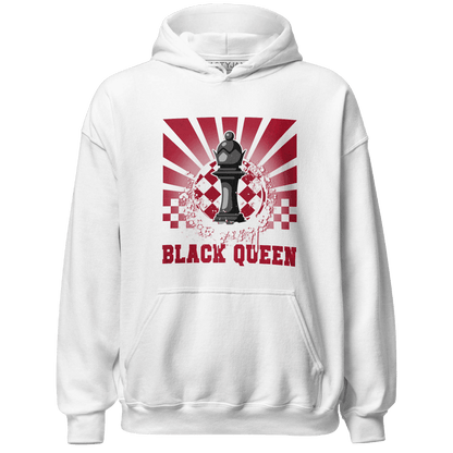 Retro Red Taxi 12s Hoodie Match Black Queen Collection - NastyJamz
