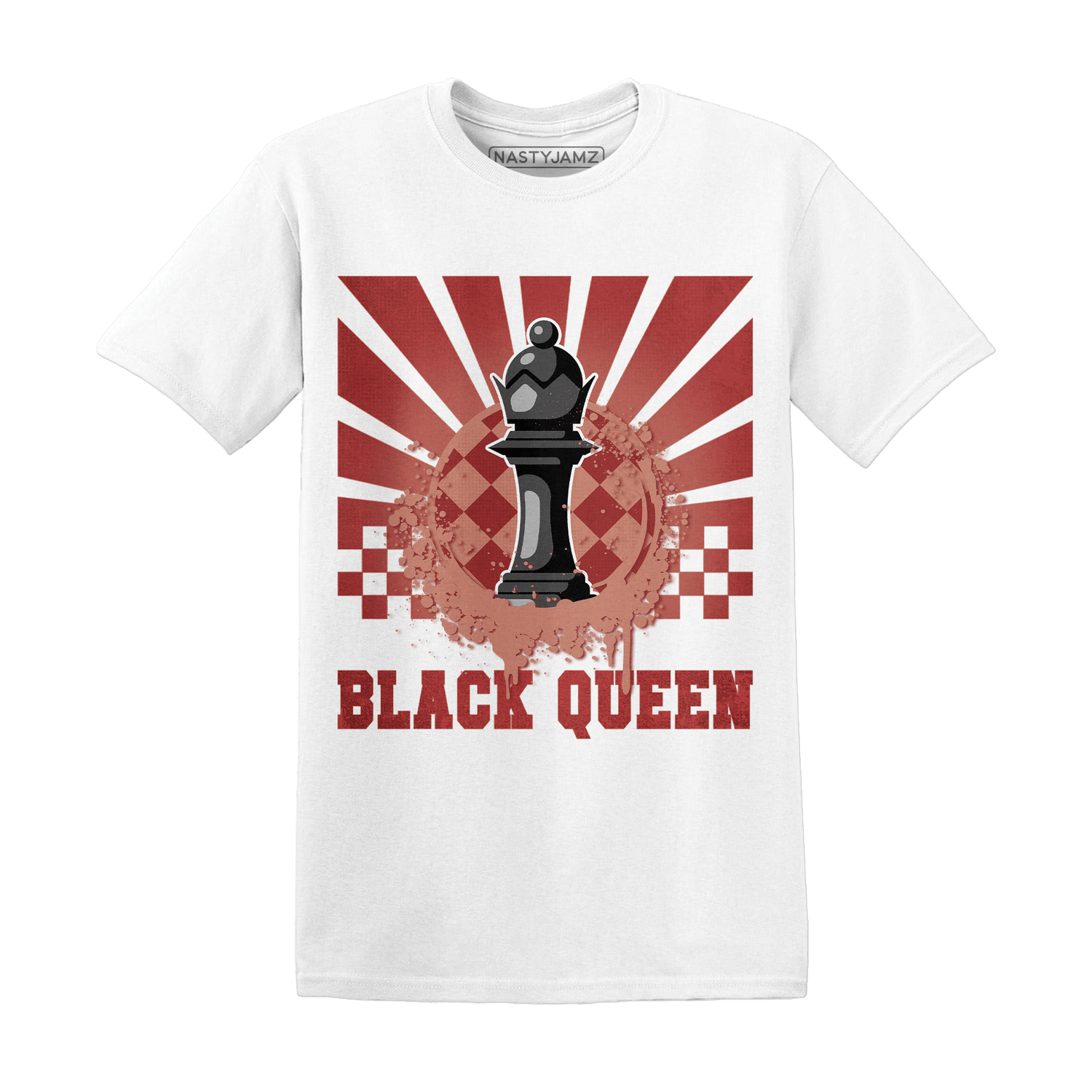 Dune Red 13s T Shirt Match Black Queen Collection - NastyJamz