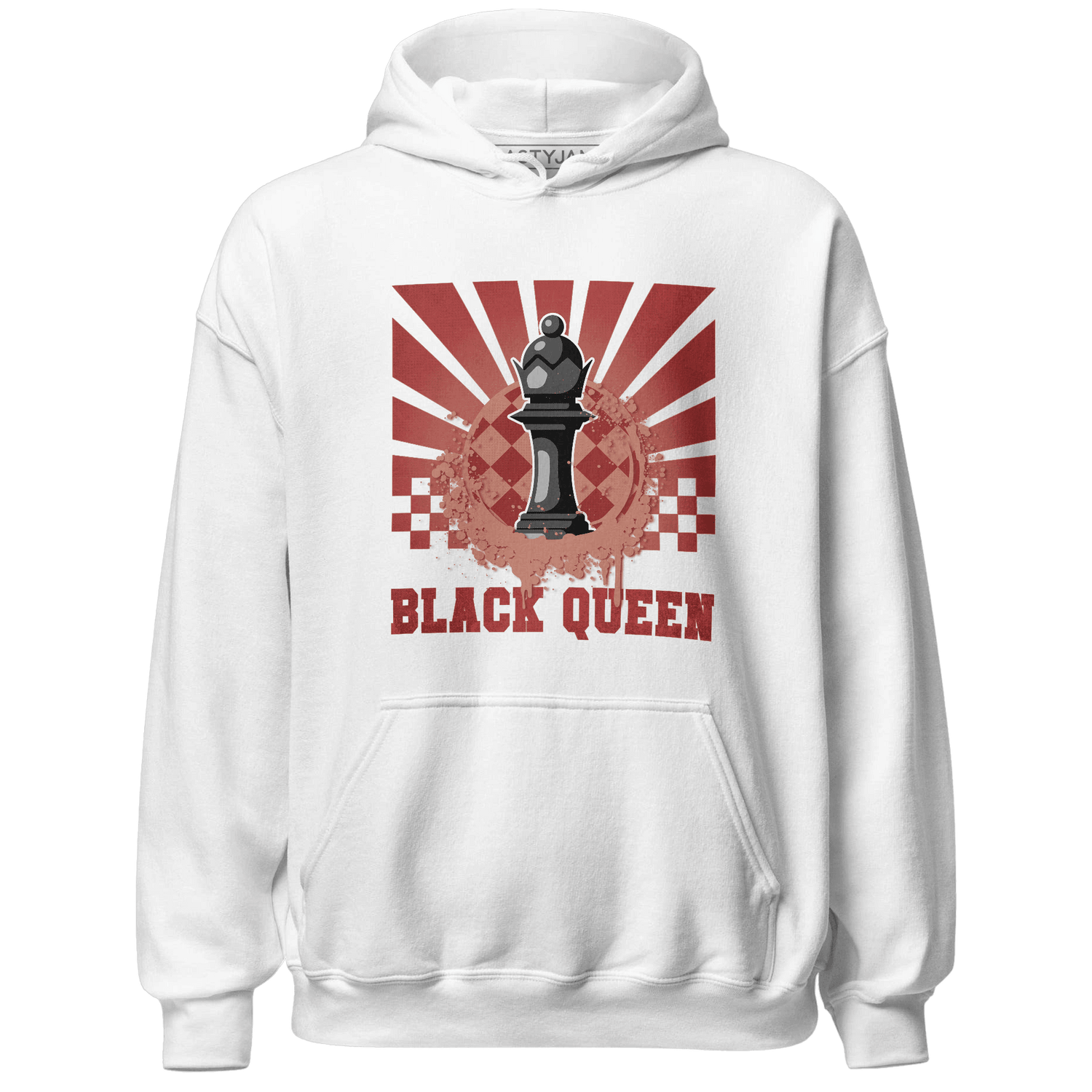 Dune Red 13s Hoodie Match Black Queen Collection - NastyJamz