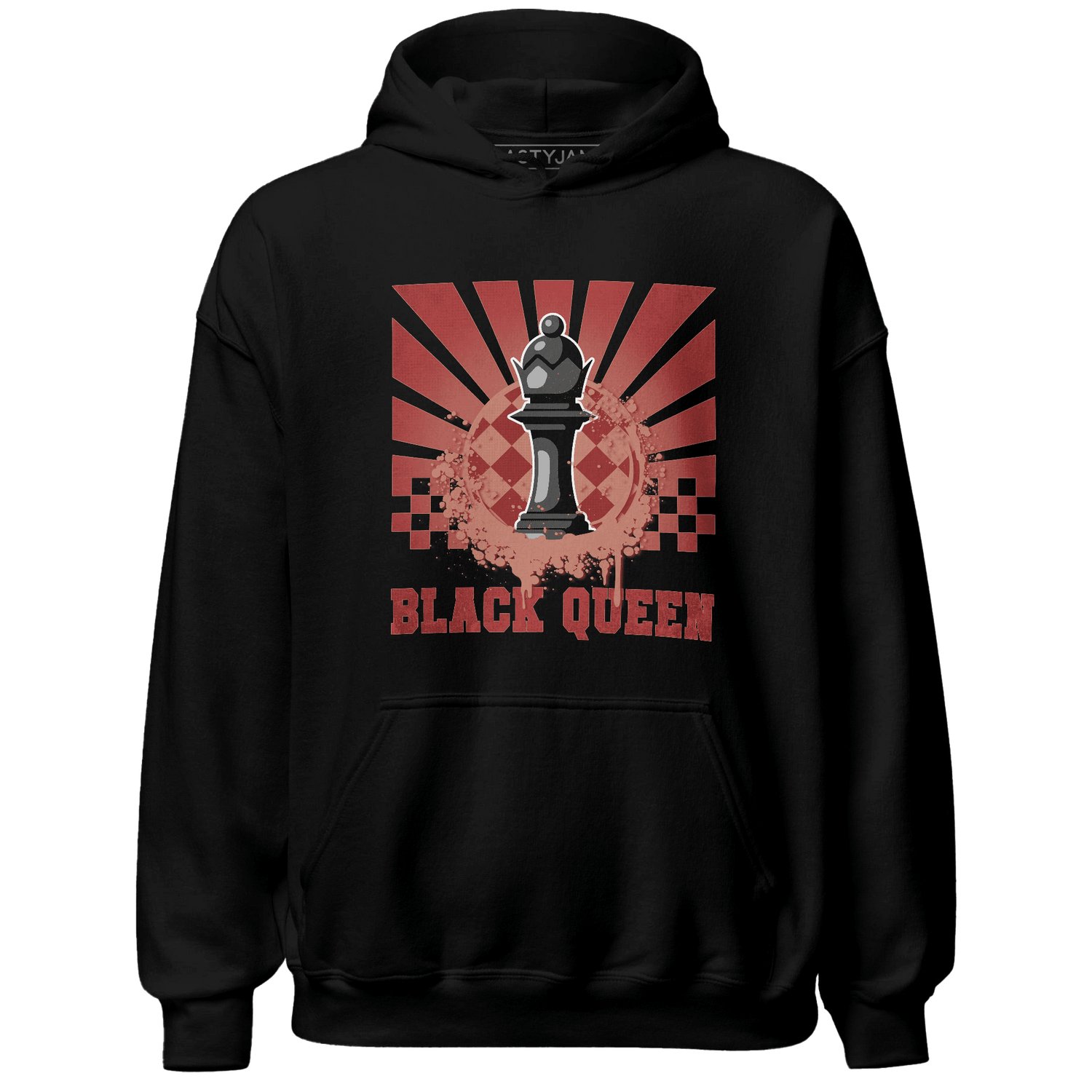 Dune Red 13s Hoodie Match Black Queen Collection - NastyJamz