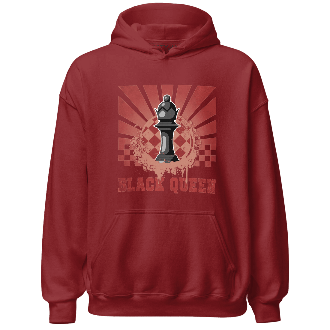 Dune Red 13s Hoodie Match Black Queen Collection - NastyJamz