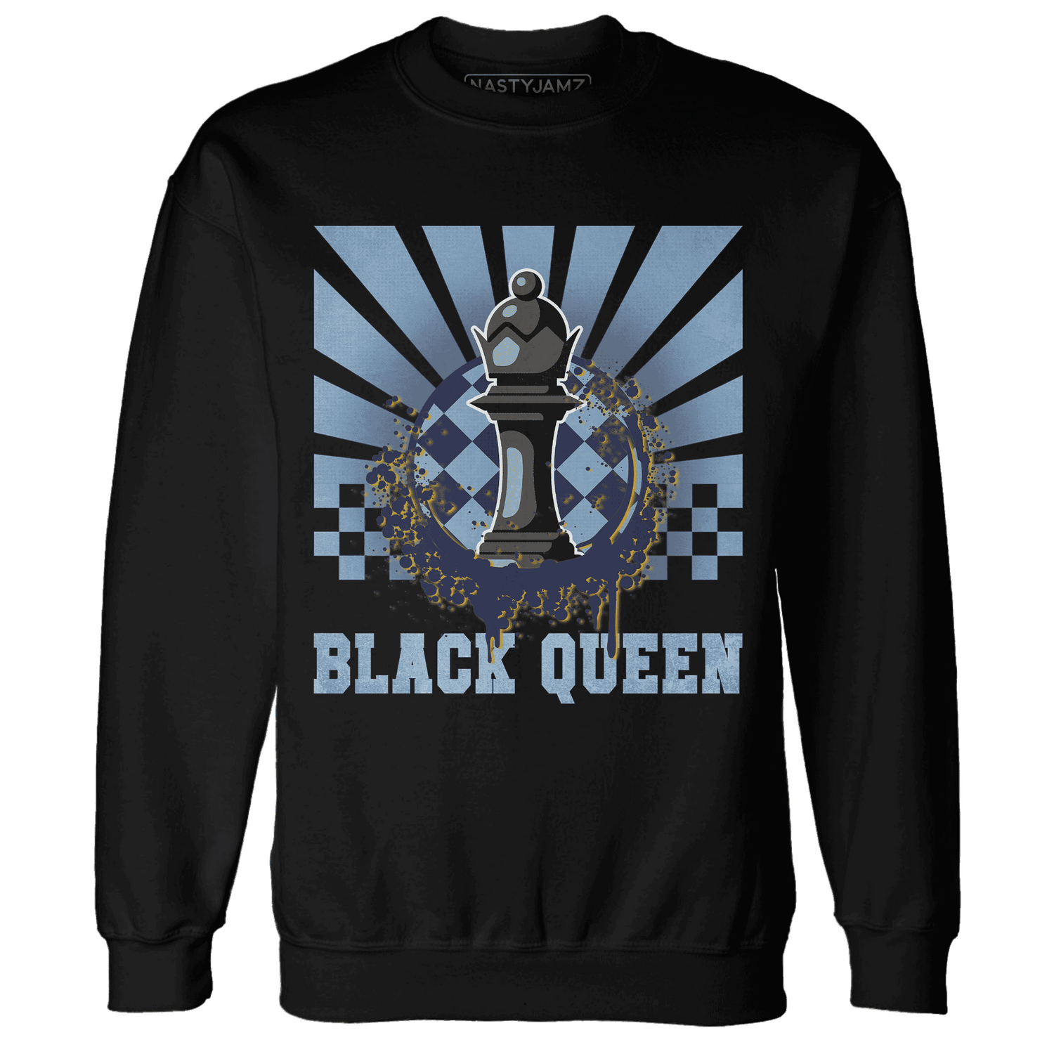 First In Flight 1s Sweatshirt Match Black Queen Collection - NastyJamz