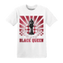 High 85 Metallic Burgundy 1s T Shirt Match Black Queen Collection - NastyJamz