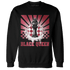 High 85 Metallic Burgundy 1s Sweatshirt Match Black Queen Collection - NastyJamz
