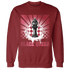 High 85 Metallic Burgundy 1s Sweatshirt Match Black Queen Collection - NastyJamz