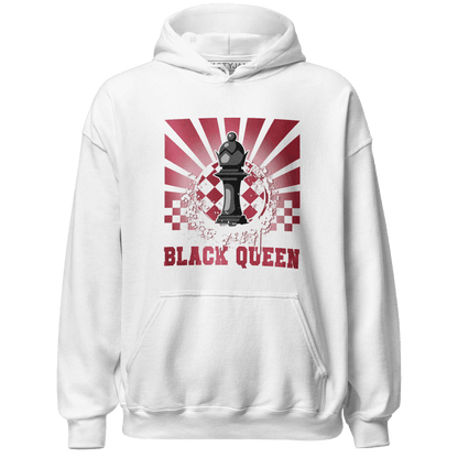 High 85 Metallic Burgundy 1s Hoodie Match Black Queen Collection - NastyJamz