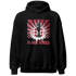 High 85 Metallic Burgundy 1s Hoodie Match Black Queen Collection - NastyJamz