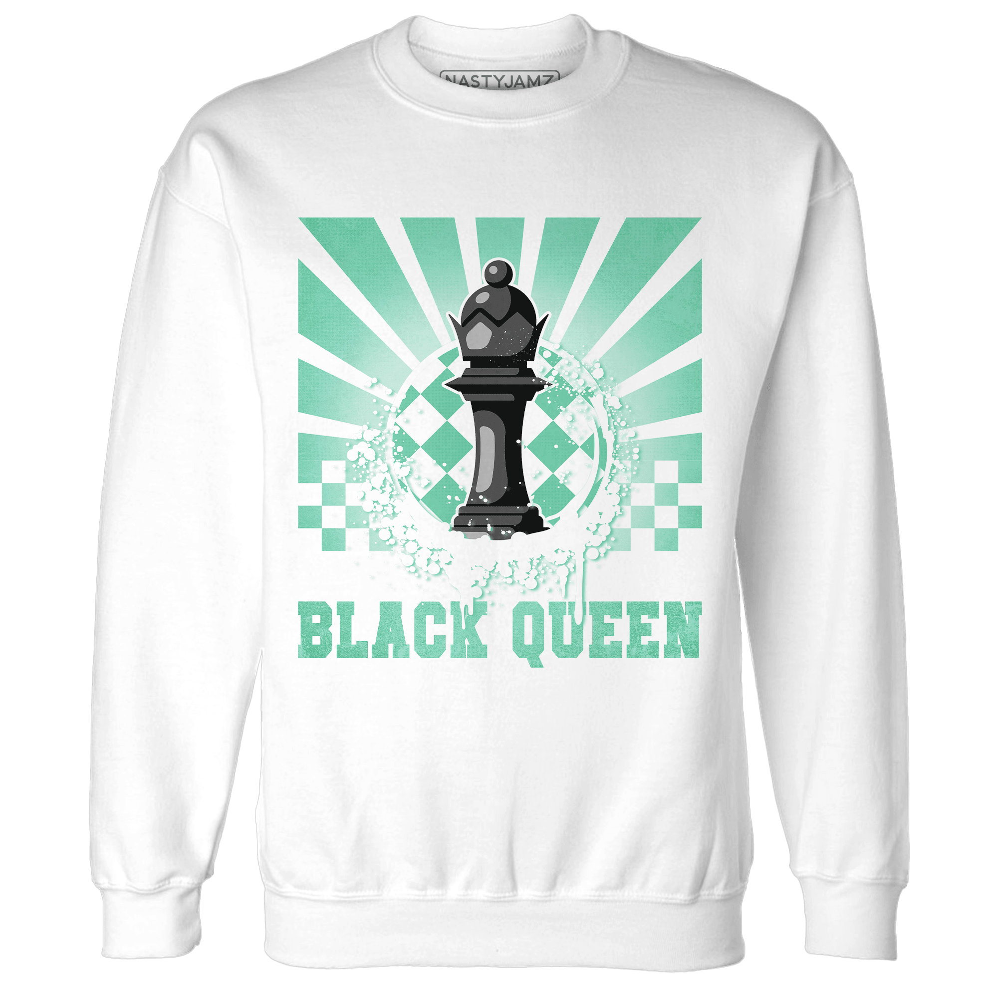 High OG Green Glow 1s Sweatshirt Match Black Queen Collection - NastyJamz