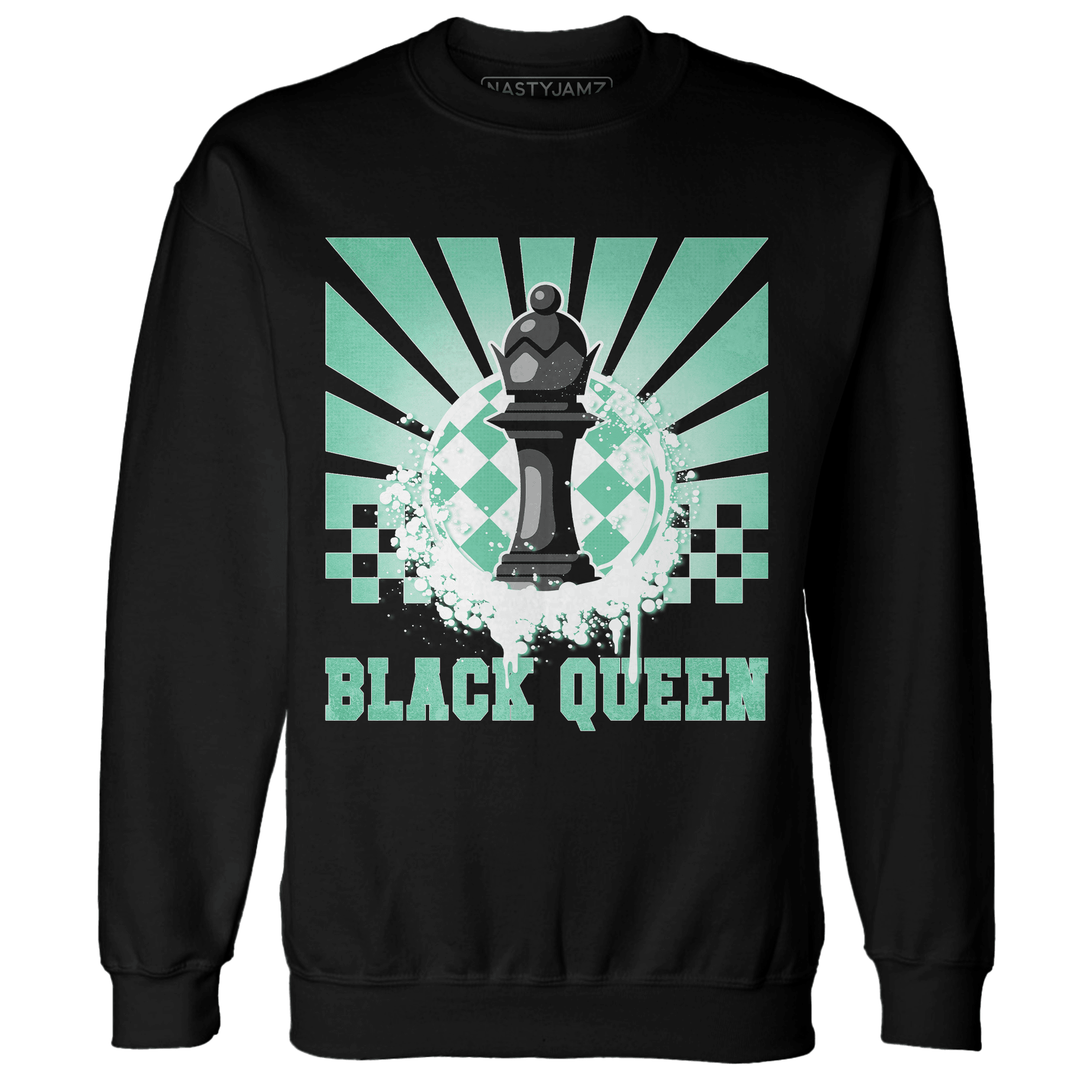 High OG Green Glow 1s Sweatshirt Match Black Queen Collection - NastyJamz