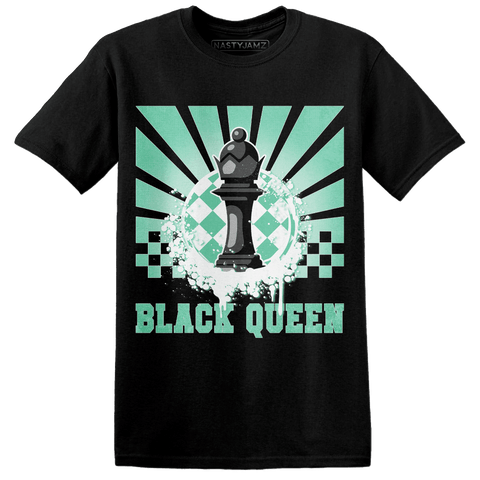 High-OG-Green-Glow-1s-T-Shirt-Match-Black-Queen-Collection