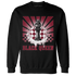 High White Team Red 1s Sweatshirt Match Black Queen Collection - NastyJamz