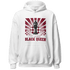 High White Team Red 1s Hoodie Match Black Queen Collection - NastyJamz