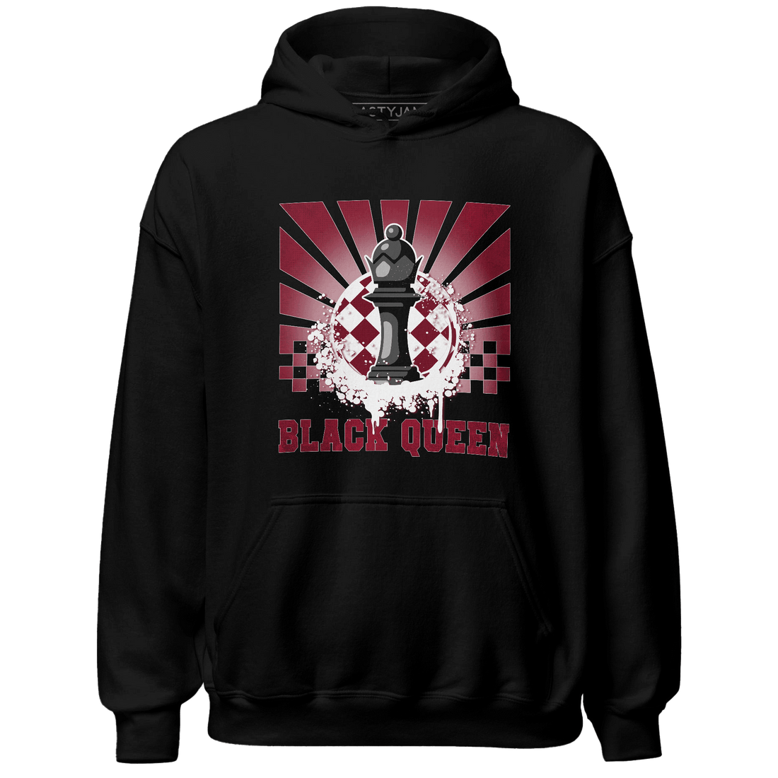 High White Team Red 1s Hoodie Match Black Queen Collection - NastyJamz