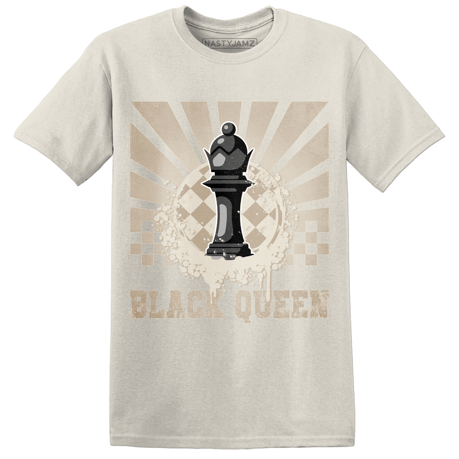 Latte 1s T Shirt Match Black Queen Collection - NastyJamz