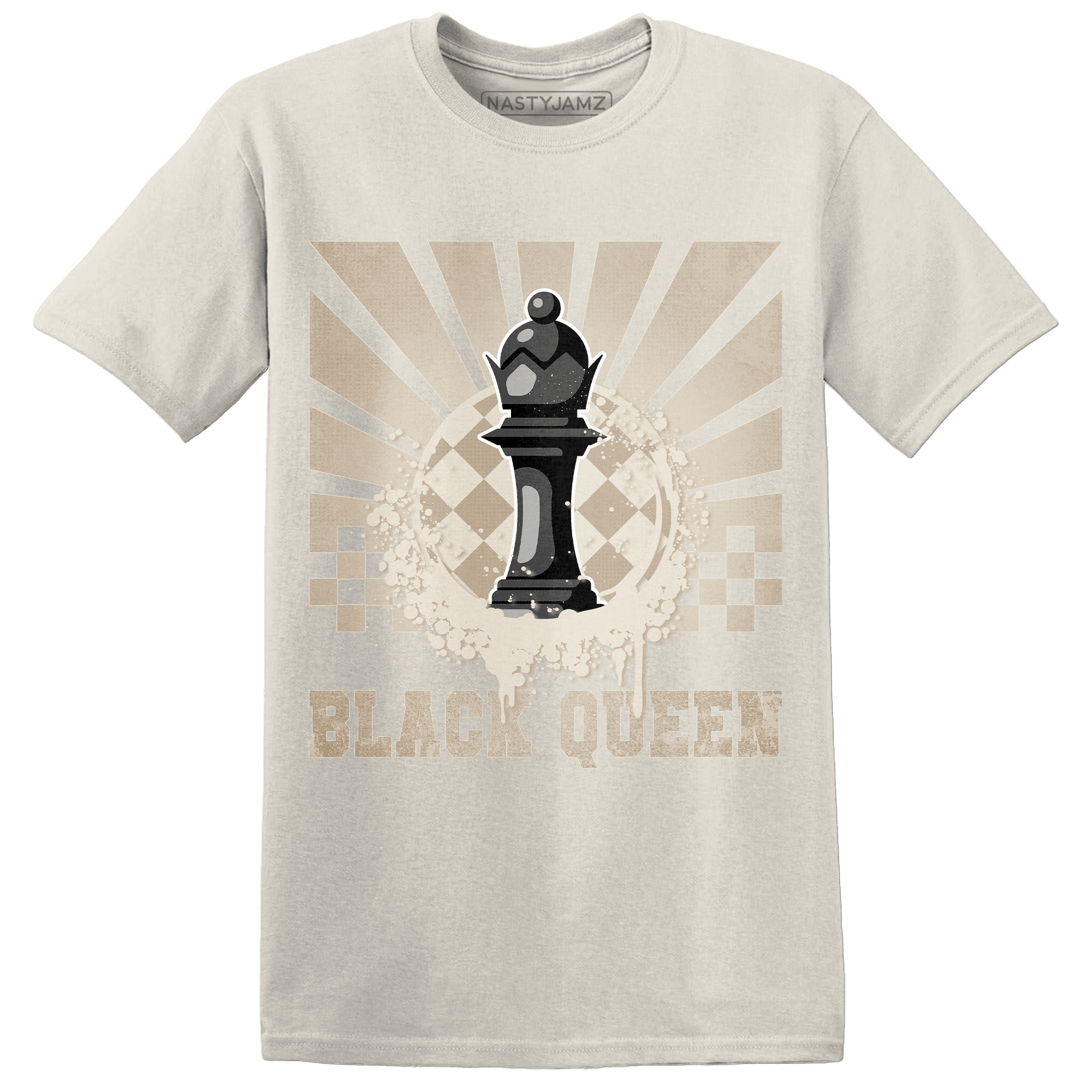 Latte 1s T Shirt Match Black Queen Collection - NastyJamz