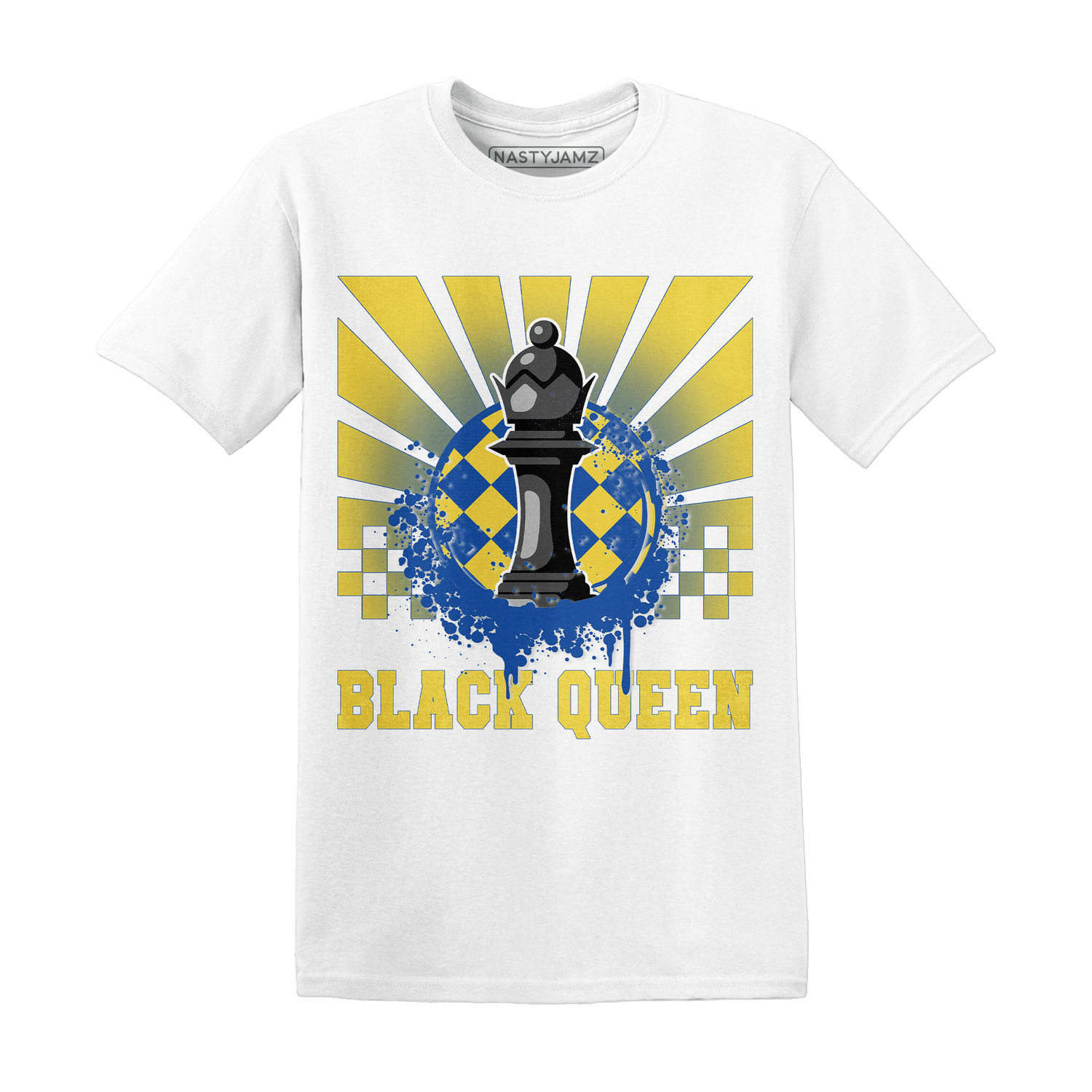 Low OG Canary TVSC 1s T Shirt Match Black Queen Collection - NastyJamz