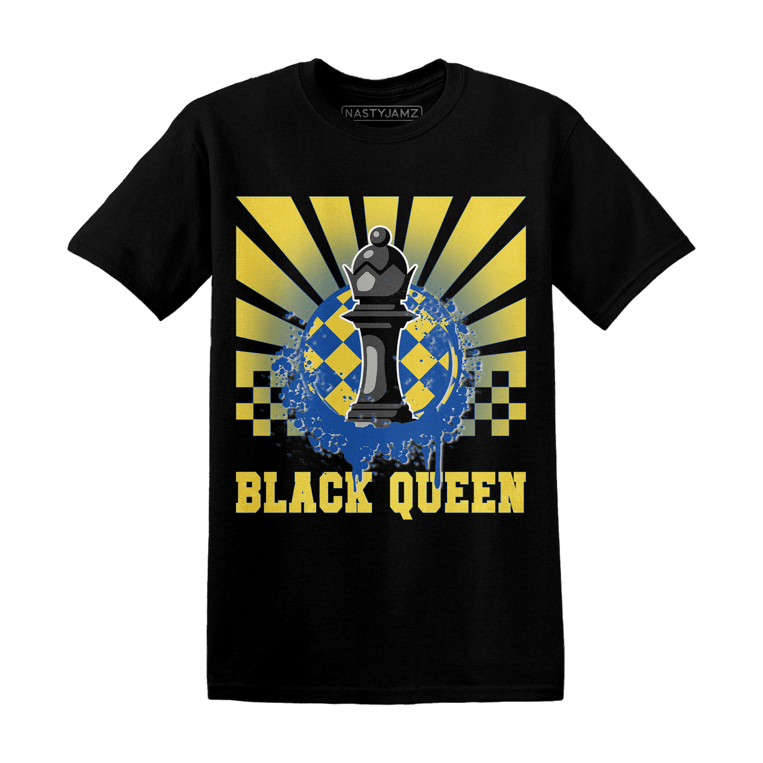 Low OG Canary TVSC 1s T Shirt Match Black Queen Collection - NastyJamz