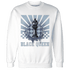 Mid Diffused Blue Grey 1s Sweatshirt Match Black Queen Collection - NastyJamz