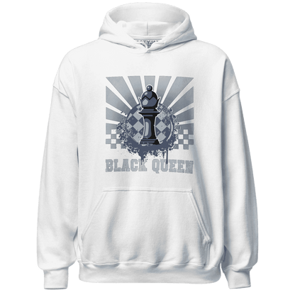 Mid Diffused Blue Grey 1s Hoodie Match Black Queen Collection - NastyJamz