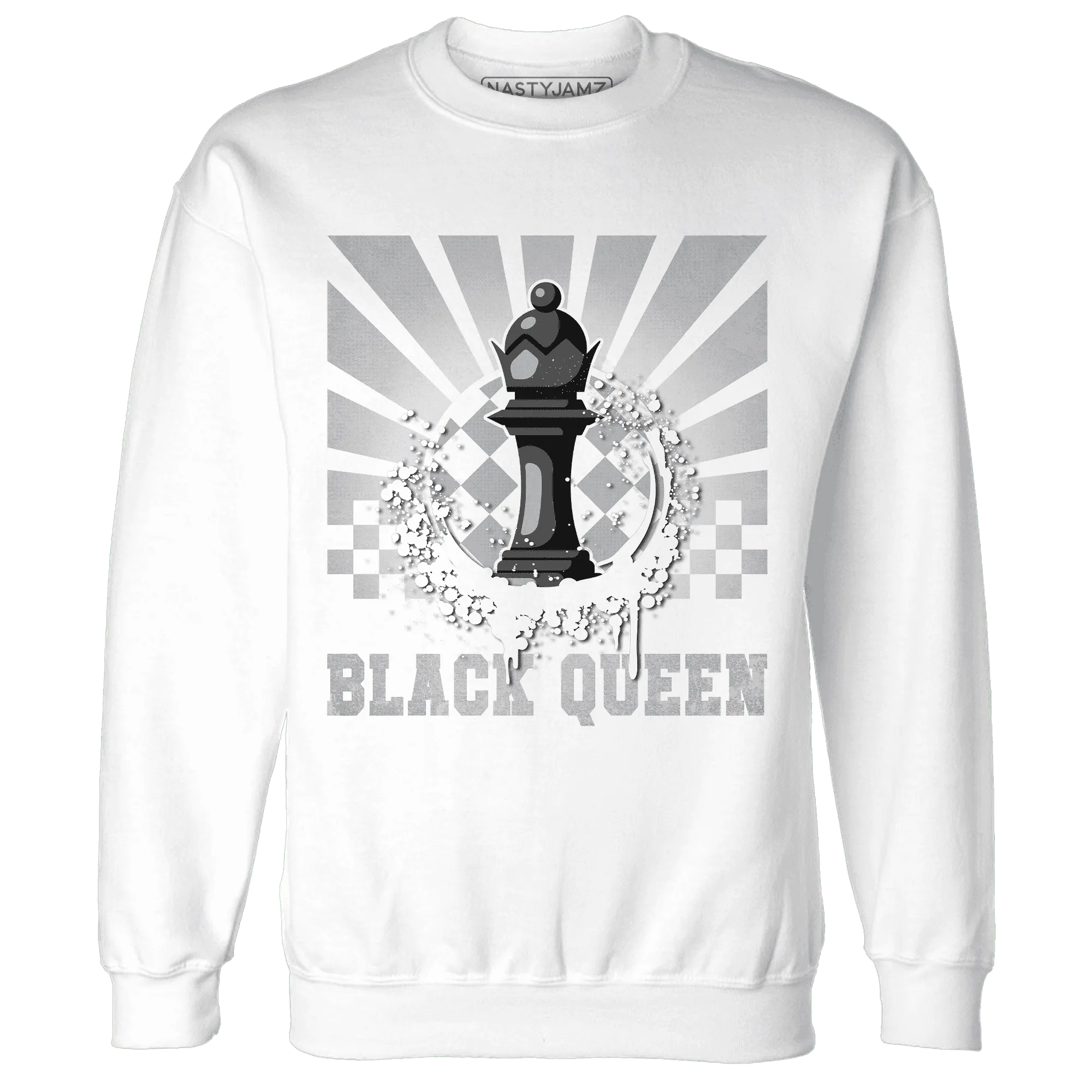 Wolf-Grey-1s-Sweatshirt-Match-Black-Queen-Collection