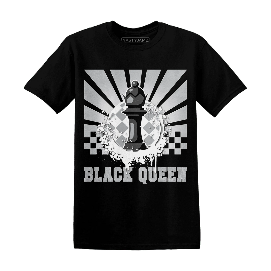 Wolf-Grey-1s-T-Shirt-Match-Black-Queen-Collection