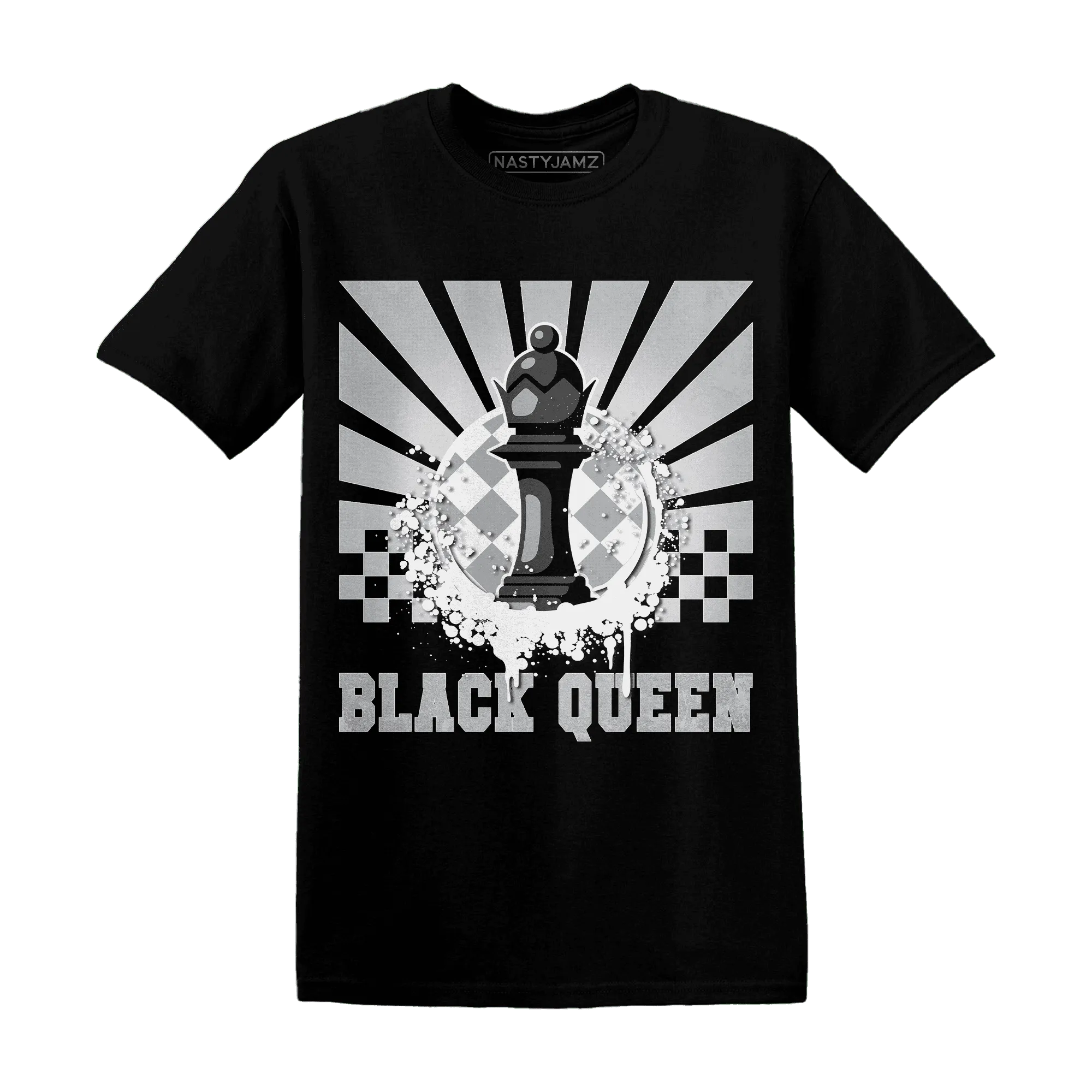 Wolf-Grey-1s-T-Shirt-Match-Black-Queen-Collection