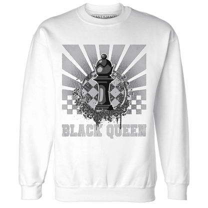 Cement-Grey-3s-Sweatshirt-Match-Black-Queen-Collection