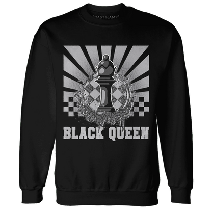 Cement-Grey-3s-Sweatshirt-Match-Black-Queen-Collection