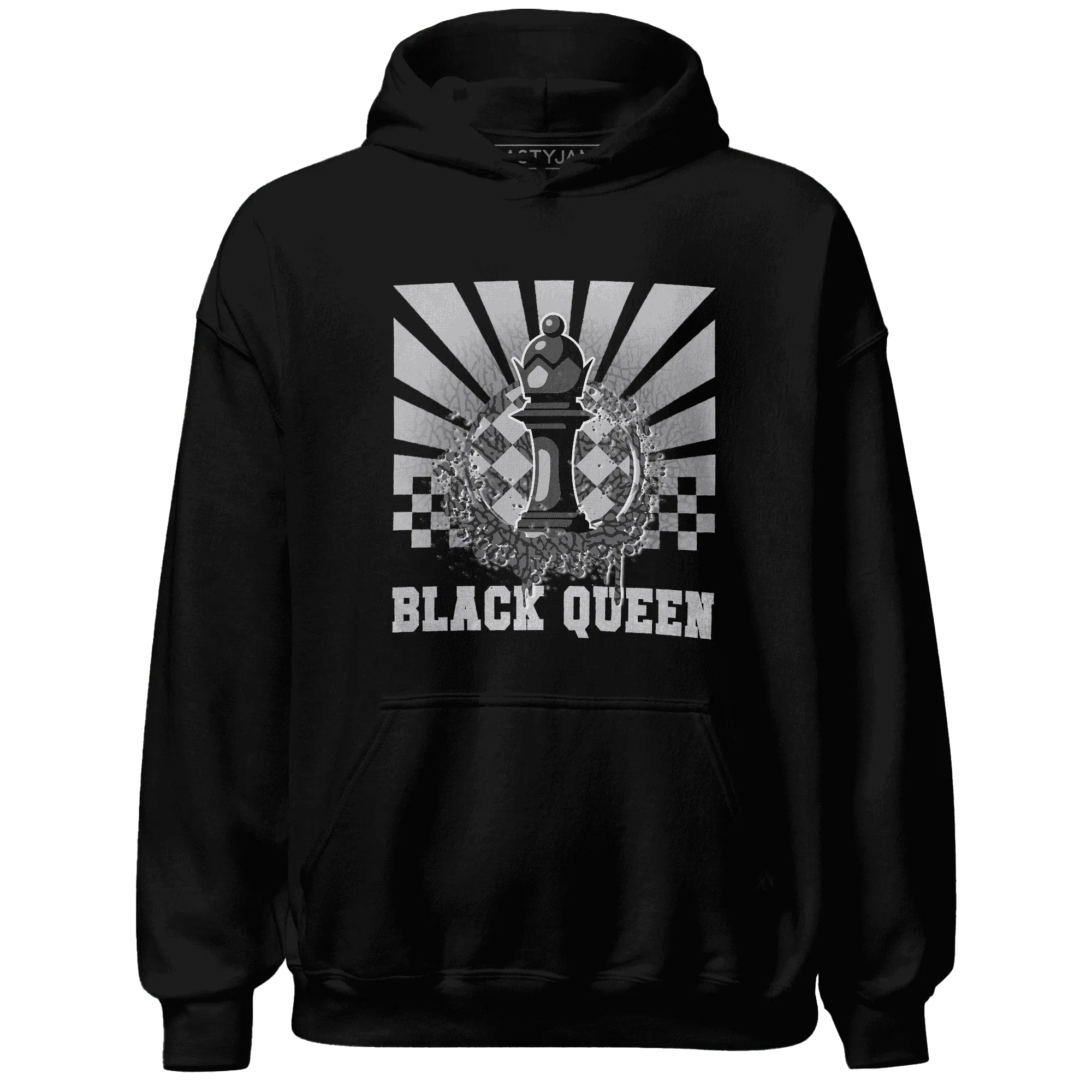 Cement-Grey-3s-Hoodie-Match-Black-Queen-Collection