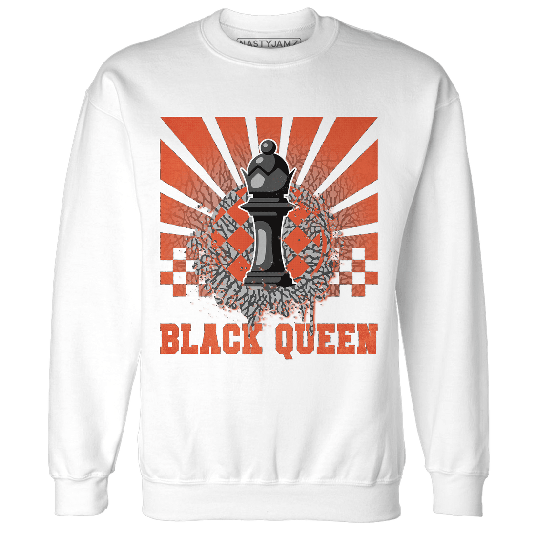 Georgia Peach 3s Sweatshirt Match Black Queen Collection - NastyJamz