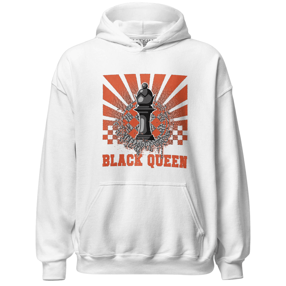 Georgia Peach 3s Hoodie Match Black Queen Collection - NastyJamz