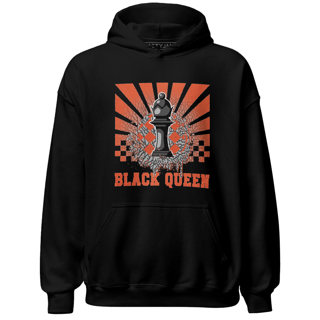 Georgia Peach 3s Hoodie Match Black Queen Collection - NastyJamz