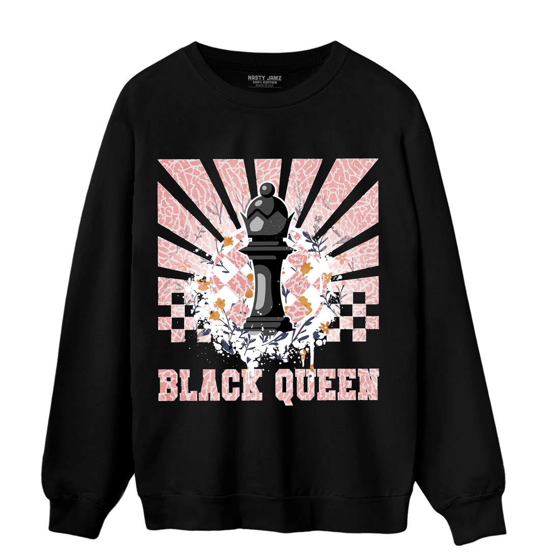 Red Stardust 3s Sweatshirt Match Black Queen Collection - NastyJamz