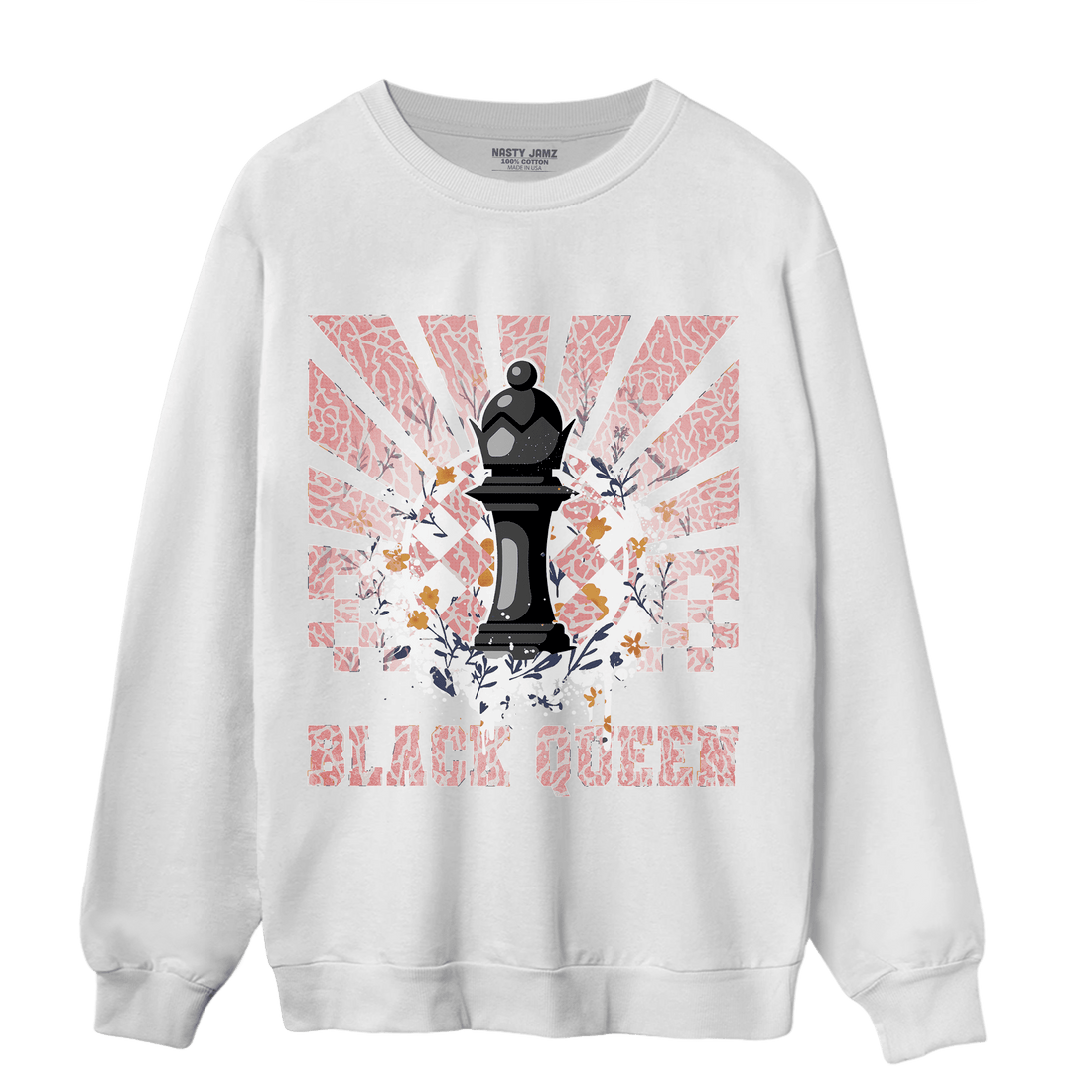 Red Stardust 3s Sweatshirt Match Black Queen Collection - NastyJamz