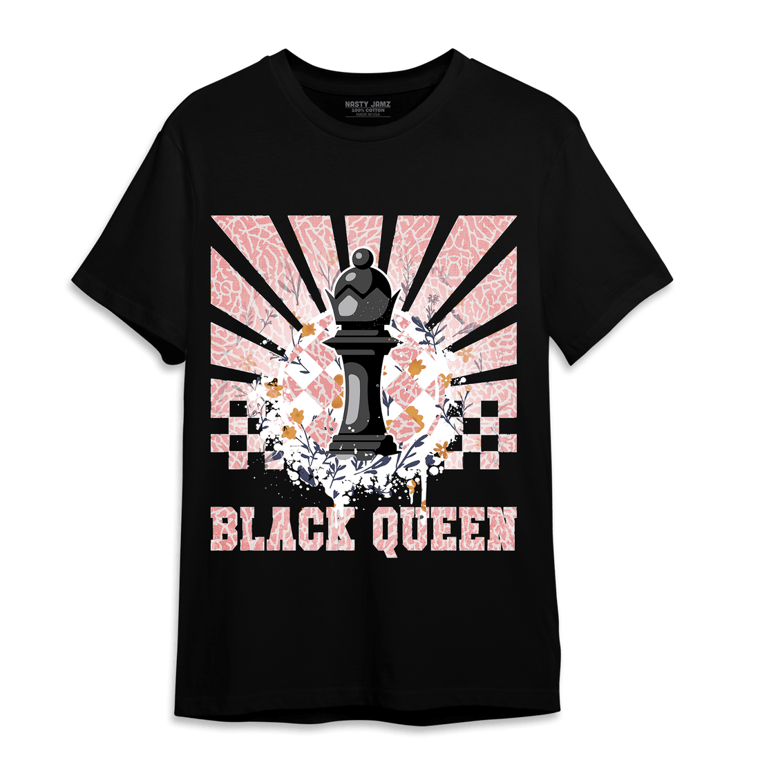 Red Stardust 3s T Shirt Match Black Queen Collection - NastyJamz