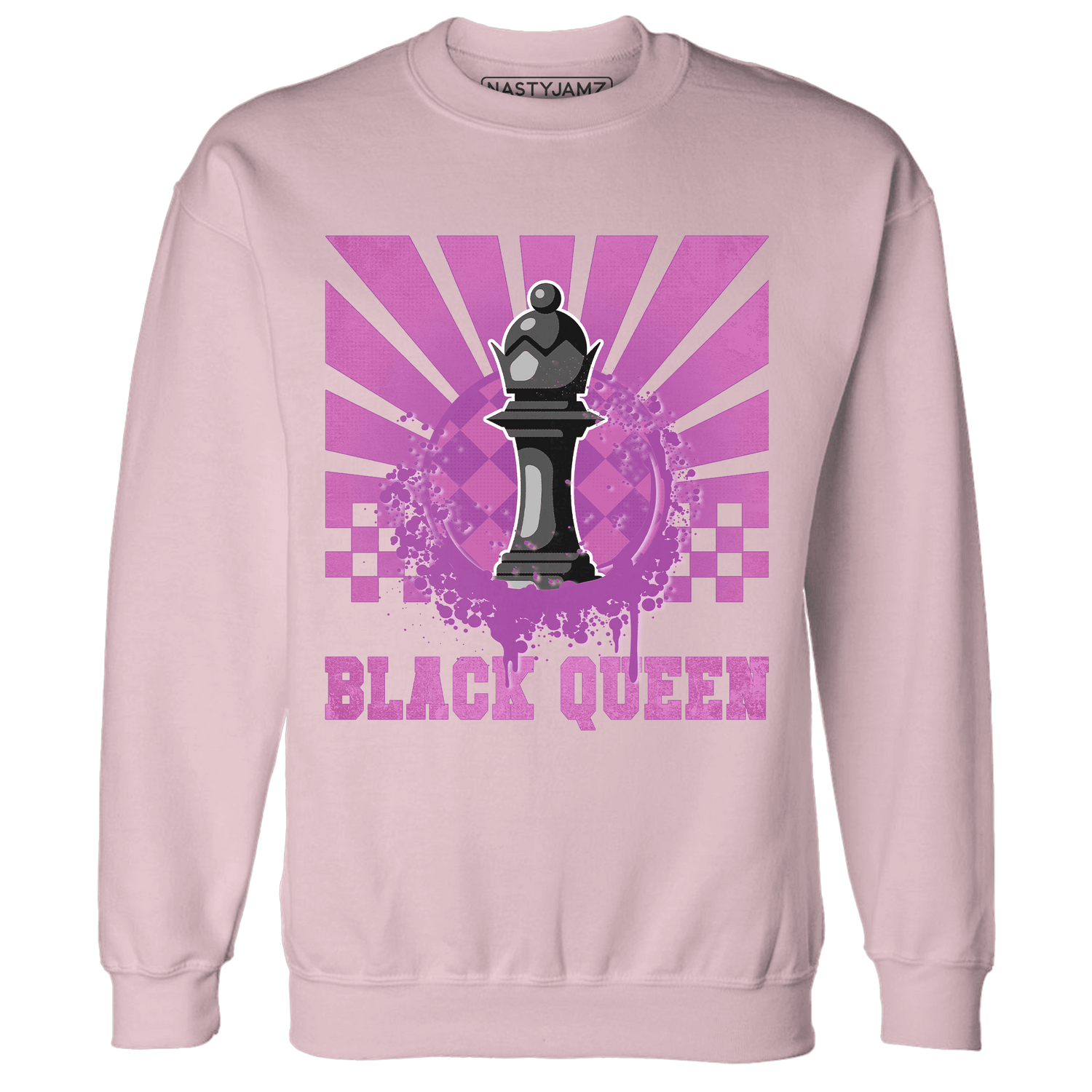 GS Hyper Violet 4s Sweatshirt Match Black Queen Collection - NastyJamz