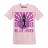 GS Hyper Violet 4s T Shirt Match Black Queen Collection - NastyJamz