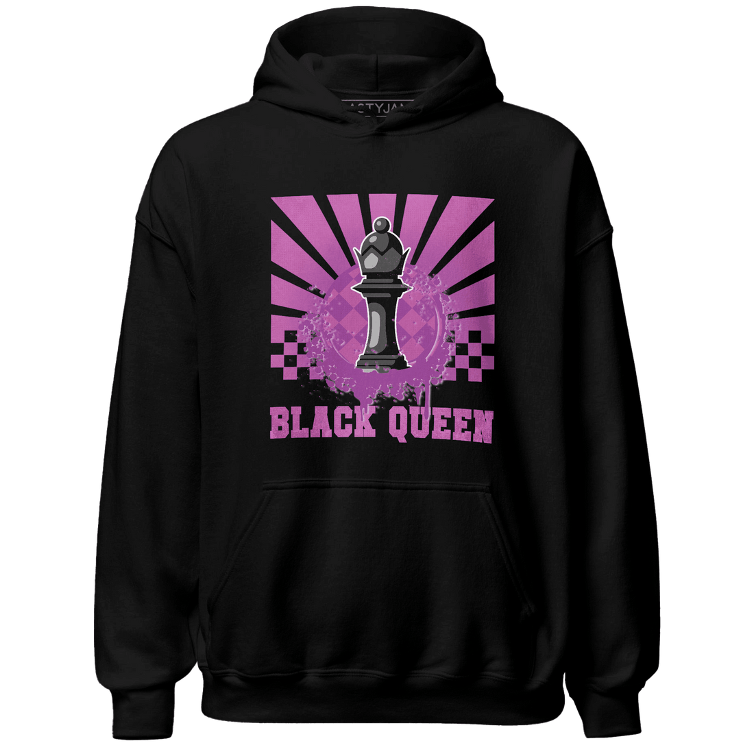 GS Hyper Violet 4s Hoodie Match Black Queen Collection - NastyJamz