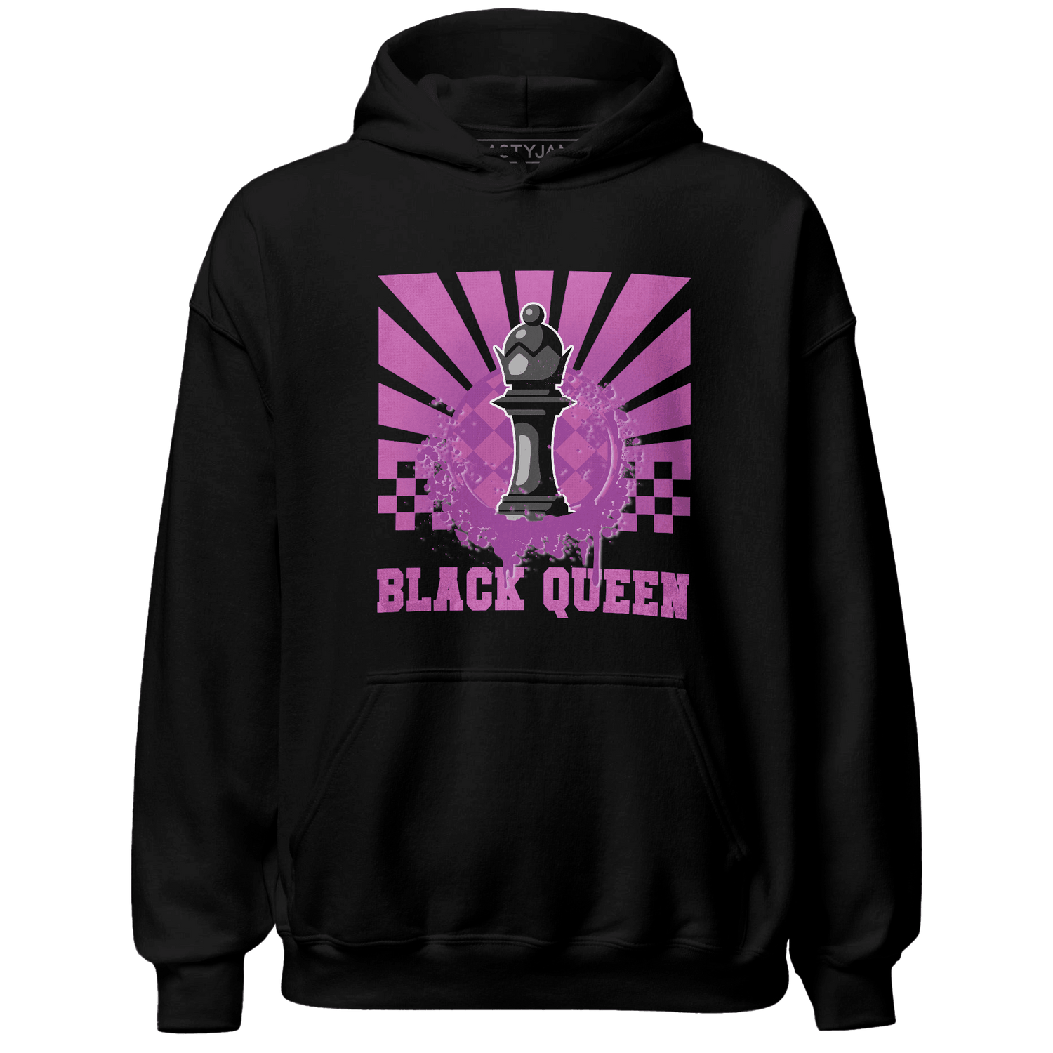 GS Hyper Violet 4s Hoodie Match Black Queen Collection - NastyJamz