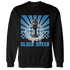 Industrial Blue 4s Sweatshirt Match Black Queen Collection - NastyJamz