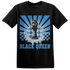 Industrial Blue 4s T Shirt Match Black Queen Collection - NastyJamz