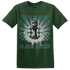 Oxidized Green 4s T Shirt Match Black Queen Collection - NastyJamz