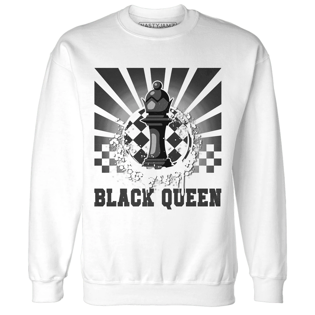 White-Thunder-4s-Sweatshirt-Match-Black-Queen-Collection