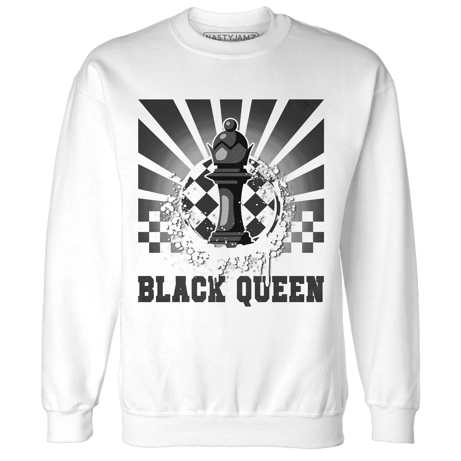 White-Thunder-4s-Sweatshirt-Match-Black-Queen-Collection