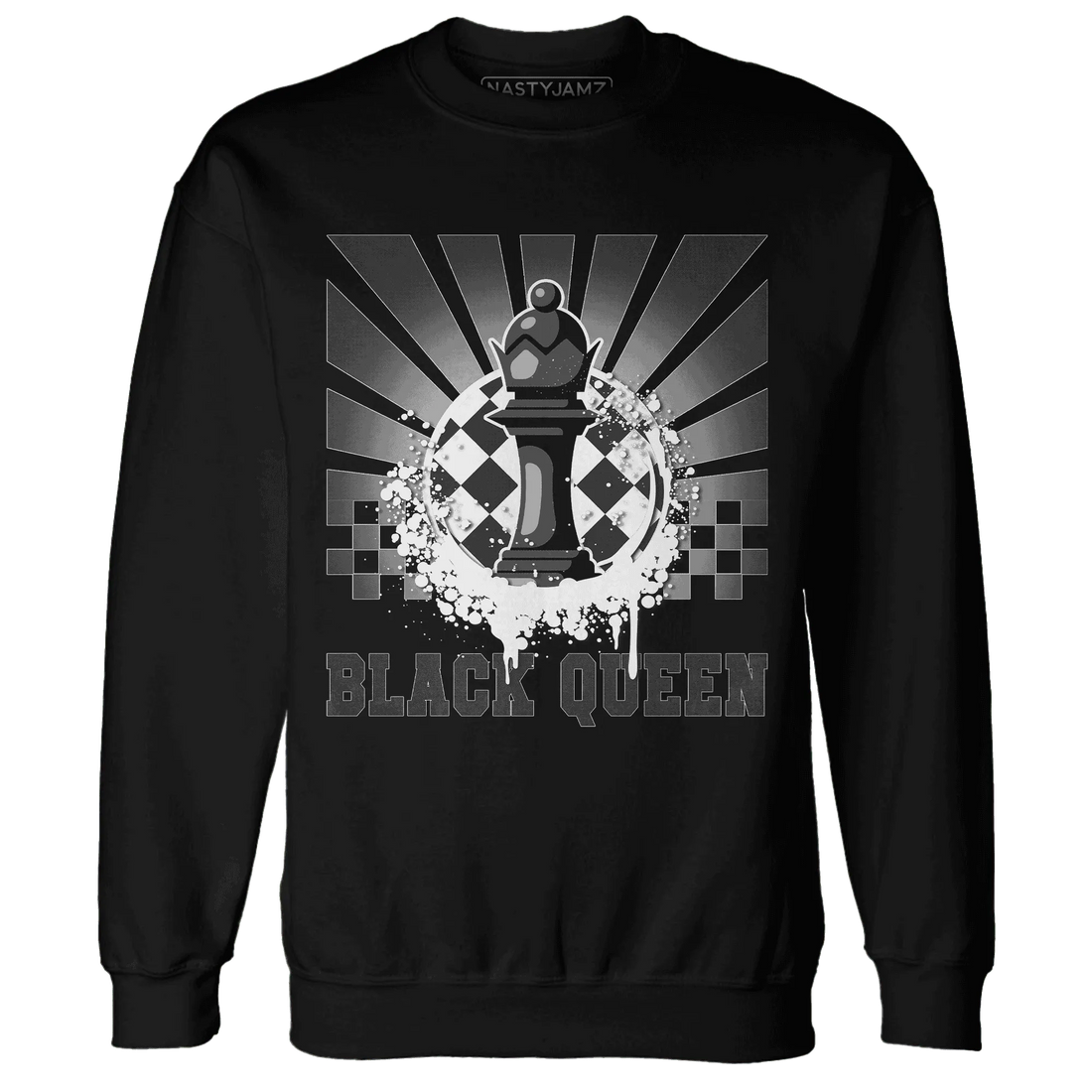 White-Thunder-4s-Sweatshirt-Match-Black-Queen-Collection